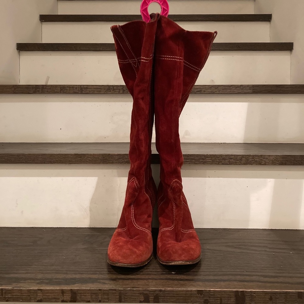 Marc Jacobs Red Ankle Boots